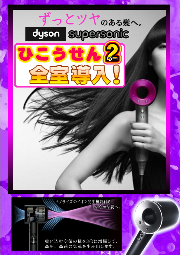 203号室ダイソンスーパーソニック導入